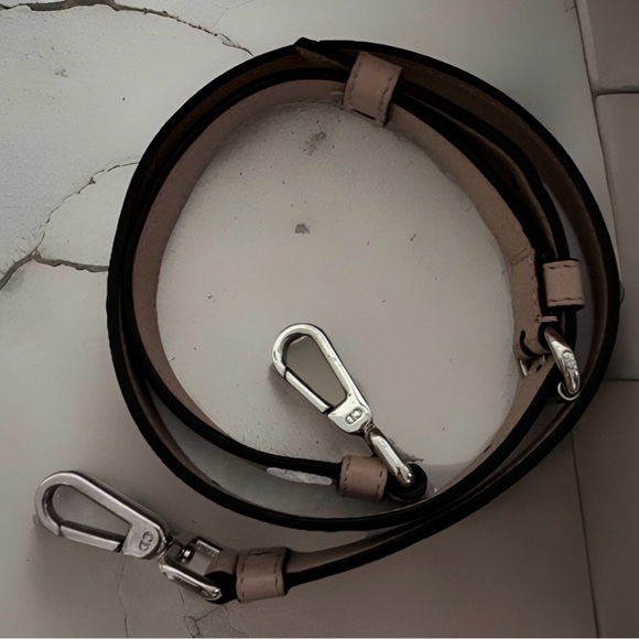 Christian Dior Diorissimo Bicolor Rare Pink/Tan LeatherTote Bag with Crossbody - Picture 8 of 12